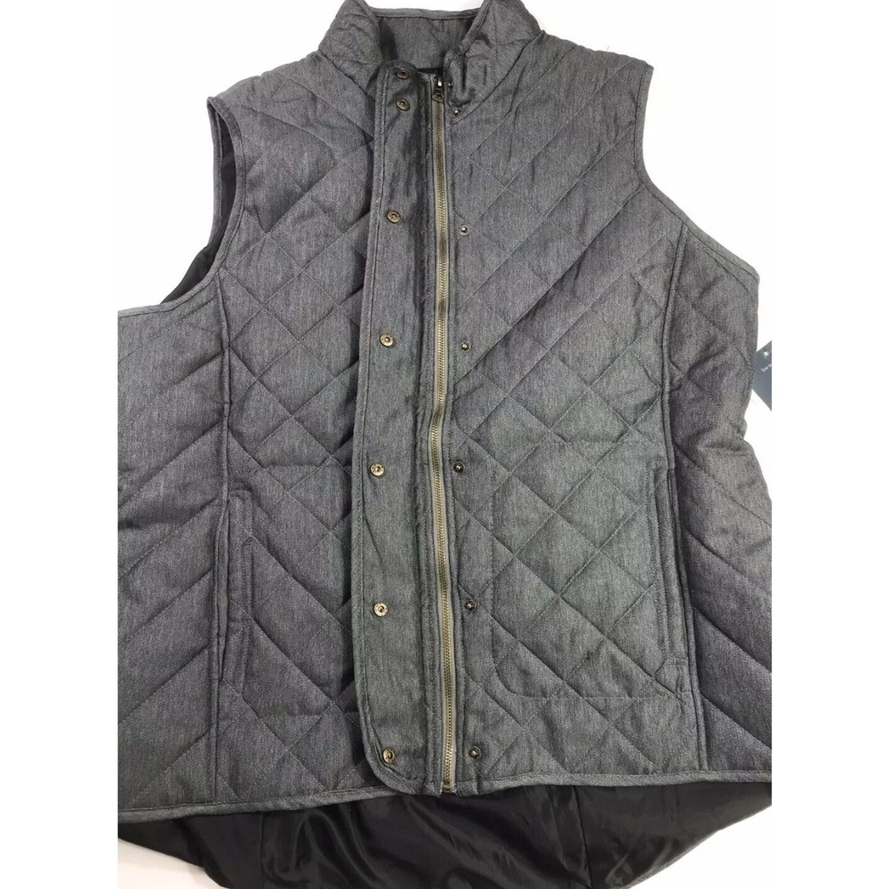 Magellan Womens Willow Creek Active Vest Classic FIt SIze 1XL Light Gray Zip Up - Picture 5 of 9